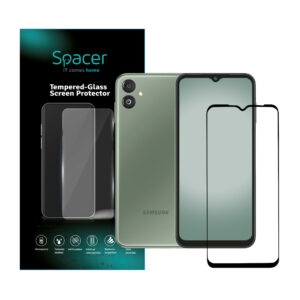 FOLIE STICLA  Spacer pentru Samsung Galaxy F14 5G, grosime 0.3mm, acoperire totala ecran, strat special anti-ulei si anti-amprenta, Tempered Glass, sticla 9D, duritate 9H "SPPG-SM-GX-F14-TG"