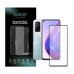 FOLIE STICLA  Spacer pentru Xiaomi Mi 10T Pro 5G, grosime 0.3mm, acoperire totala ecran, strat special anti-ulei si anti-amprenta, Tempered Glass, sticla 9D, duritate 9H "SPPG-XI-MI-10TP5G-TG"