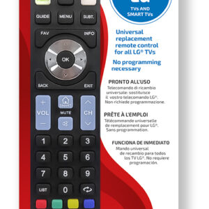 TELECOMANDA UNIVERSALA Superior, compatibila televizoare LG, bateriile (2 x AAA) nu sunt incluse, negru "SUPTRB007" (timbru verde 0.08 lei)
