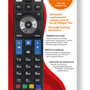 TELECOMANDA UNIVERSALA Superior, compatibila televizoare PHILIPS, bateriile (2 x AAA) nu sunt incluse, negru "SUPTRB010" (timbru verde 0.08 lei)