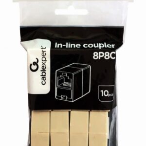 CUPLA RJ-45 GEMBIRD pt. cablu UTP, RJ-45 (M) x 2, plastic, 10 buc, "TA-350-10"