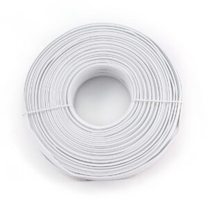ROLA CABLU telefonic GEMBIRD, 100m, Litat, 4 fire, flat, white, "TC1000S-100M"
