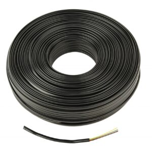 ROLA CABLU telefonic GEMBIRD, 100m, Litat, 4 fire, flat, black, "TC1000S-100M-B"