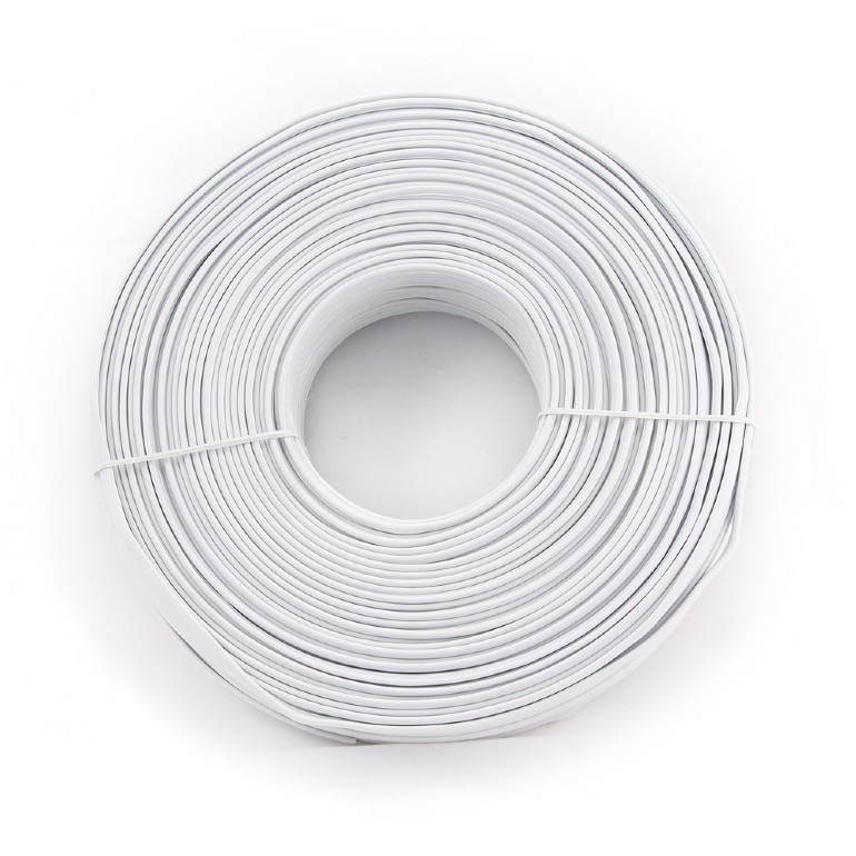 ROLA CABLU telefonic GEMBIRD, 100m, Litat, 4 fire, flat, white, "TC1000S-100M"