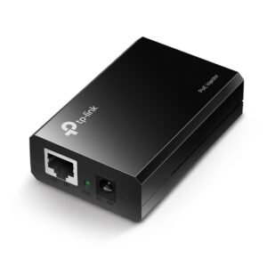 INJECTOR PoE TP-LINK 2 porturi Gigabit, compatibil IEEE 802.3af, alimentare 5V/12V, carcasa plastic, "PoE150S" (timbru verde 2 lei)