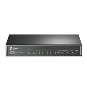 SWITCH PoE TP-LINK  9 porturi 10/100Mbps (8 PoE+), IEEE 802.3af/at, carcasa metalica "TL-SF1009P" (timbru verde 2 lei)