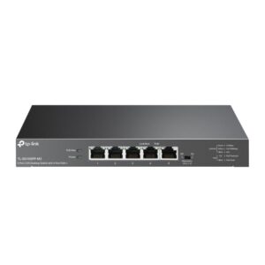 Switch TP-Link, 5-Port 2.5G Desktop Switch with 4-Port PoE++, IEEE 802.3af/at/bt, metalic "TL-SG105PP-M2" (timbru verde 2 lei)