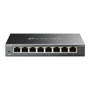 SWITCH TP-LINK  8 porturi Gigabit. carcasa metalica "TL-SG108E" (timbru verde 2 lei)