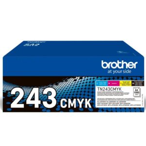 Combo-Pack Original Brother CMYK, TN243CMYK, pentru HL-L3210|L3270|DCP-L3510|L3550|MFC-L3730|L3770, 1K, (timbru verde 1.2 lei) , "TN243CMYK"