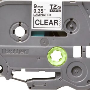 Banda laminata Original Brother Black on Clear, TZE121, pentru E105|E110|H100|H101|H105|H110|H111|P300|128|200|1000|1010|1090|1100|1120|1130|1160|1170|1180|1190|1200|1230|1280|1290|6100|7100|ST1150, 9mm, incl.TV 0 RON, "TZE121"