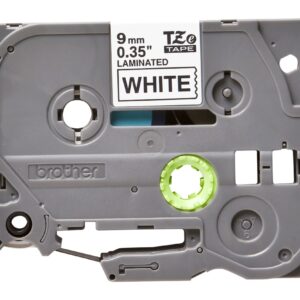 Banda Laminata Original Brother Black on White, TZE221, pentru H105WB|P-TOUCH PT-E110VP|D400|D450|E300VP|E550WVP|H110|H500|P700|P750W|PT-D210|PT-D210VP, 9mm x 8m, incl.TV 0 RON, "TZE221"