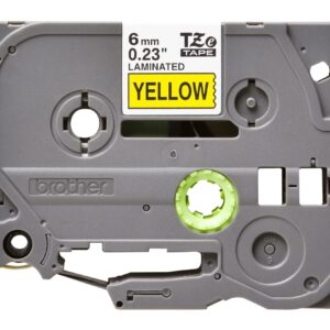 Banda Laminata Original Brother Black on Yellow, TZE611, pentru H105WB|P-TOUCH PT-E110VP|D400|D450|D600VP|E300VP|E550WVP|H110|H500|P700|P750W|PT-D210|PT-D210VP, 6mm x 8m, incl.TV 0 RON, "TZE611"