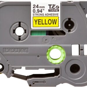 Banda laminata Original Brother Black on Yellow, TZE-S651, pentru D600|E500|E550|H500|P700|P710|P750|330|350|520|580|1400|1500|1600|1650|2200|2300|2310|2400|2430|2500|2600|2610|2700|2710|2730|2730|7500|7600, 24mm, incl.TV 0 RON, "TZES651"