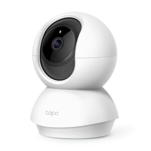 CAMERA IP TP-LINK, wireless, cube, pt. interior, dist. IR 9 m, tip lentila fixa 4 mm, 2 Mpx, microfon, carcasa plastic, slot SD card, "Tapo C200" (timbru verde 0.8 lei)