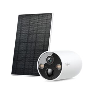 CAMERA IP Exterior cu acumulator TP-LINK, include panou solar, IP66, dist. IR 15 m, tip lentila fixa 3.15 mm, 3 Mpx rezolutie 2K, wireless, microfon, carcasa plastic, necesita HUB, "Tapo C425 KIT" (timbru verde 0.8 lei)