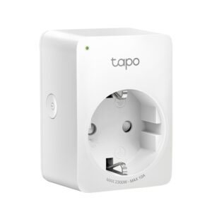 PRIZA inteligenta TP-LINK, Schuko x 1, conectare prin Schuko (T), 10 A, programare prin smartphone, Bluetooth, WiFi, alb "Tapo P100(1-pack)" (timbru verde 0.18 lei)