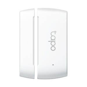 SENZOR SMART de miscare TP-LINK, necesita hub Tapo H100 ptr functionare, securitate pentru ferestre si usi,  progr smartph aplic Tapo, 1xbaterii CR2450, WiFi, alb "Tapo T110" (timbru verde 0.18 lei)