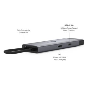 DOCKING STATION TP-Link, porturi USB: USB 3.0x2 + USB-C PDx1, USB-C x 1, 1 x HDMI, conectare prin USB Type-C, lungime cablu 10 cm, gri, "UH5020C" (timbru verde 0.8 lei)