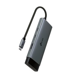DOCKING STATION TP-Link, porturi USB: USB 3.0x2 + USB-C PDx1, USB-C x 1, 1 x HDMI, Card Reader x 1, conectare prin USB Type-C,lungime cablu 10 cm, gri, "UH7020C" (timbru verde 0.8 lei)