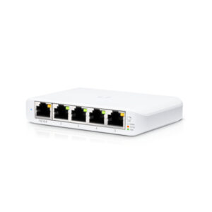 SWITCH PoE UBIQUITI, port Gigabit x 5, SFP nu, managed, carcasa plastic, "USW-FLEX-MINI" (timbru verde 2 lei)