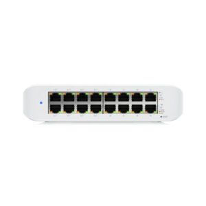 SWITCH. PoE Ubiquiti UniFi Desktop 16Port Gigabit Switch with PoE "USW-LITE-16-POE-EU" (timbru verde 2 lei)