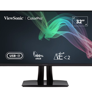 MONITOR LCD 32" IPS 4K/BLACK VP3256-4K VIEWSONIC "VP3256-4K" (timbru verde 7 lei)