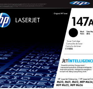 Toner Original h Black, nr.147A, pentru LaserJet Enterprise Flow MFP M635|M636|M611|M612, 10.5K, (timbru verde 1.2 lei) , "W1470A"