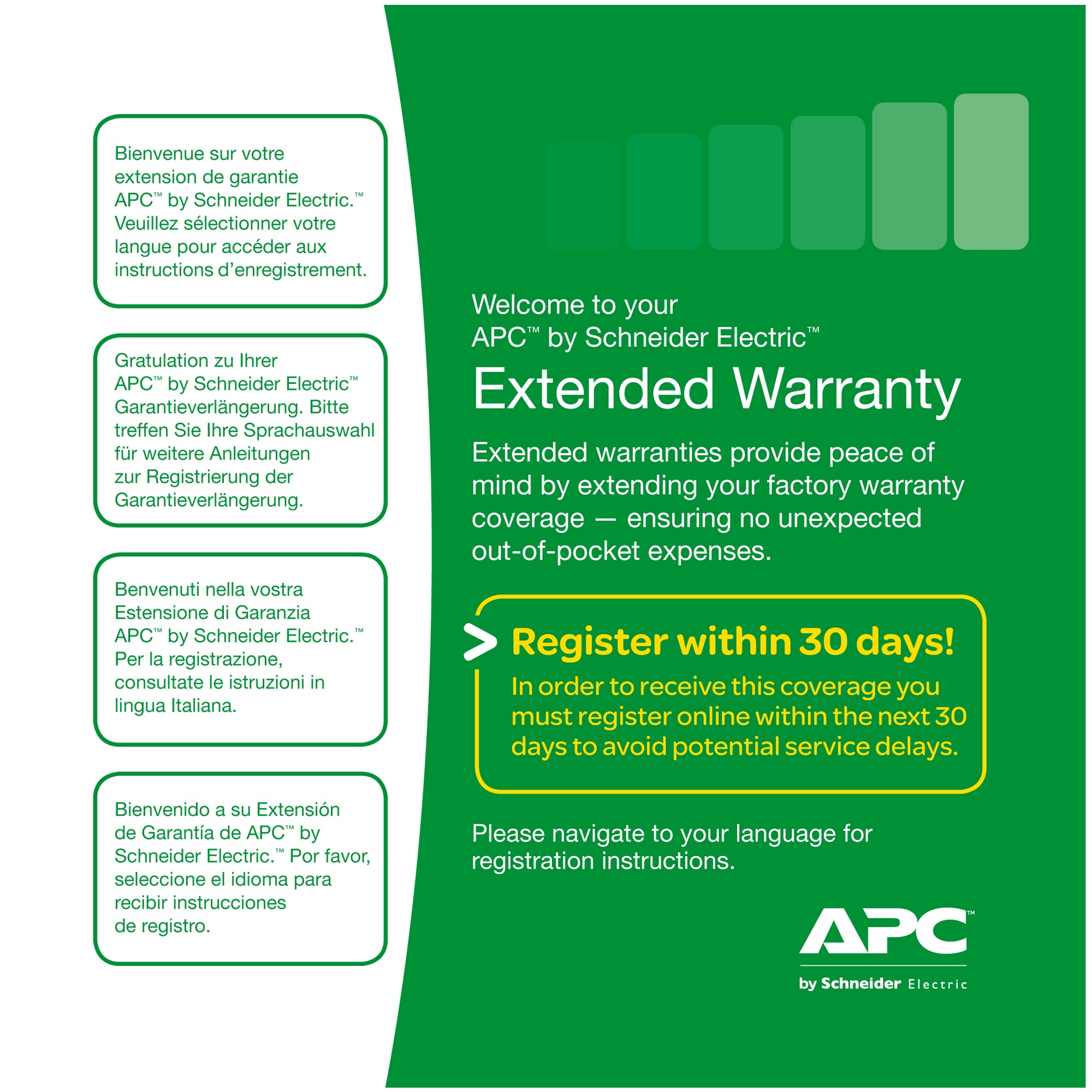 Extensie garantie APC 3 ani pentru produs nou valabila pentruSMC1000I-2U, SMT750I/750RMI2U/1000I, SMX750I/1000I "WBEXTWAR3YR-SP-02"