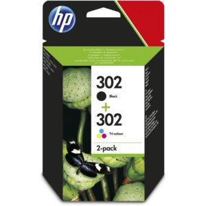 Cartus Cerneala Original HP Black/Color, nr.302, pentru DJ2130|D3639, , (timbru verde 0.3 lei), "X4D37AE"