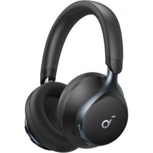 Casti Anker "Soundcore Space One", Over-Ear, utilizare multimedia, Bluetooth 5.3, wireless, durata baterie pana la 55 ore, Noise cancelling, ANC, 3 x mic, negru, "A3035G11" (timbru verde 0.8 lei) - 0194644138646
