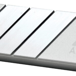 Cooler pasiv pentru SSD Arctic "M2 Pro", 2x thermal pad inclus, Aluminiu, compatibil SSD M.2, argintiu, "ACOTH00002A"