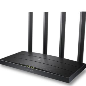 ROUTER TP-LINK wireless 1500Mbps,1 x WAN Gigabit, 4 porturi LAN Gigabit, 2.4 GHz/5 GHz dual band, 4 antene externe, WI-FI 6, 45507181 "Archer AX12" (timbru verde 0.8 lei)