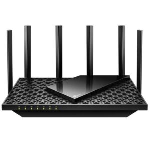 ROUTER TP-LINK wireless AX5400, 5400Mbps,1 x WAN 2.5 Gigabit, 4 porturi Gigabit,1 x USB 3.1, 2.4 Ghz/5 Ghz dual band, 6 antene externe, WI-FI 6 "Archer AX72 Pro" (timbru verde 0.8 lei)