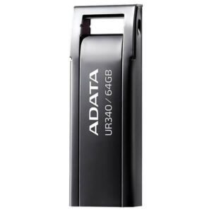 MEMORIE USB 3.2 ADATA UR340 64GB BLACK METALIC "AROY-UR340-64GBK" (timbru verde 0.03 lei)