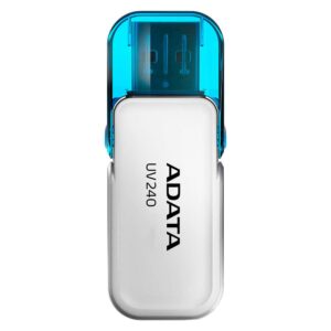 MEMORIE USB 2.0 ADATA 32 GB, cu capac, carcasa plastic, alb, "AUV240-32G-RWH" (timbru verde 0.03 lei)