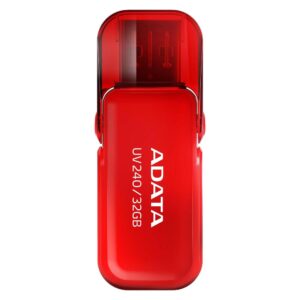 MEMORIE USB 2.0 ADATA 64GB, carcasa plastic, rosu, "AUV240-64G-RRD" (timbru verde 0.03 lei)