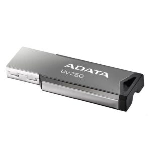 MEMORIE USB 2.0 ADATA 32 GB, clasica, carcasa metalica, argintiu, "AUV250-32G-RBK" (timbru verde 0.03 lei)