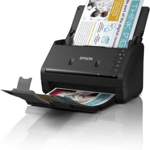 Scanner Portabil  EPSON ES-500WII, A4, Viteza de scanare duplex: 35ppm, Optiuni: , Conectivitate:USB|WiFi, Scanare ambele fete:Da, ADF:100coli, (Timbru  Verde11Lei) "B11B263401"(RAPO)