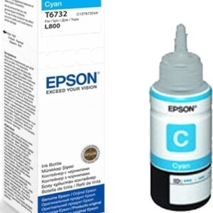 Cartus Cerneala Original Epson Cyan, T6732, pentru L800, , (timbru verde 0.15 lei), "C13T67324A"(RAPO)