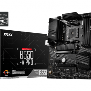 PLACA de BAZA MSI "B550-A PRO", skt AM4, ATX, AMD B550, 4 x DDR4, max. 128 GB, 6 x SATA, 2 x M.2, 7.1, "B550-A PRO"