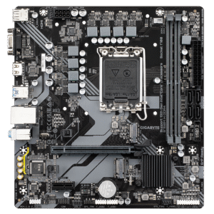 GIGABYTE Mainboard Desktop B760M H DDR4,LGA1700, 2xDDR4, 1xDSub, 1xHDMI, GLAN, 1x PCI Express x16 PCIe 4.0, 1x PCI Express x1 PCIe 3.0, 2xM.2, 4xSATAIII, 6xUSB3.2, 6x USB2.0, mATX "B760M H DDR4"