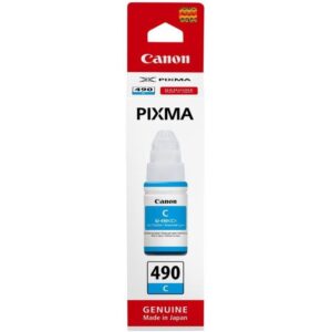 Cartus Cerneala Original Canon Cyan, Gi-490C, pentru G1400|G2400|G3400 , 70ml, (timbru verde 0.15 lei), "BS0664C001AA"