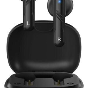 CASTI Genius, "HS-M905BT", TWS, wireless, intraauriculare - butoni, pt smartphone, microfon pe casca, conectare prin Bluetooth 5.3, negru, USB-C, (timbru verde 0.18 lei)