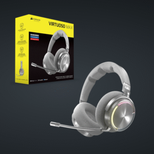 Casti Gaming CR VIRTUOSO MAX WIR SILVER "CA-9011373-WW" (timbru verde 0.8 lei)