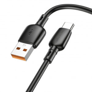 CABLU alimentare si date Borofone "BX93", Fast Charging Data Cable pt. smartphone, USB la USB Type-C 100W, 1m, negru "6941991103179" (timbru verde 0.18 lei)