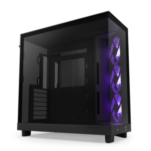 CARCASE NZXT H6 Flow RGB, Compact Dual-chamber, MiddleTower, Negru "CC-H61FB-R1 " (timbru verde 0.08 lei)