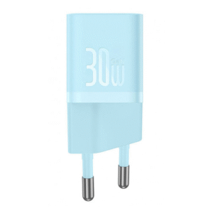 INCARCATOR retea Baseus Mini, GaN5 Fast Charger 30W, 1 x USB Type-C 5V/3A,  albastru "CCGN070603" (timbru verde 0.18 lei) - 6932172624453
