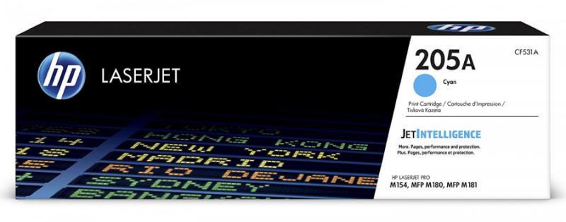 Toner Original HP Cyan, nr.205A, pentru Color LaserJet Pro M180|M181, 0.9K, (timbru verde 1.2 lei) , "CF531A"