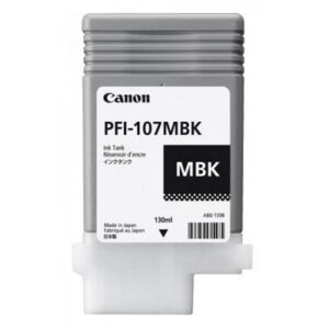 Cartus Cerneala Original Canon Matte Black, PFI-107MB, pentru IPF 670|680|685|770|780|785, , (timbru verde 0.15 lei),NOPP, "CF6704B001AA"