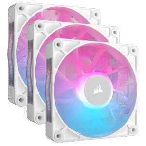 VENTILATOR Corsair iCUE LINK RX120 3x120mm RGB ALB, 0.400-2100 RPM +/- 10%, 10.5-74.2 CFM, Presiune Statica: 0.12-4.38 mm-H2O, 10-36dBA, Prindere magnetica, Lungime cablu 135mm, 600mm "CO-9051022-WW"
